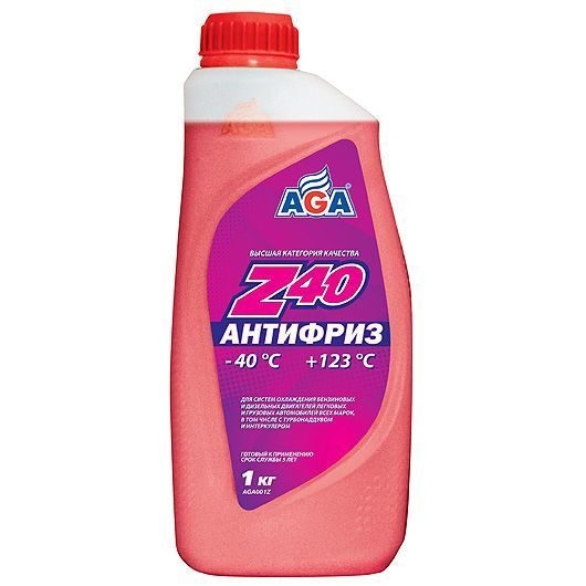 Антифриз 1kg готовый к применению, красный, -40с\