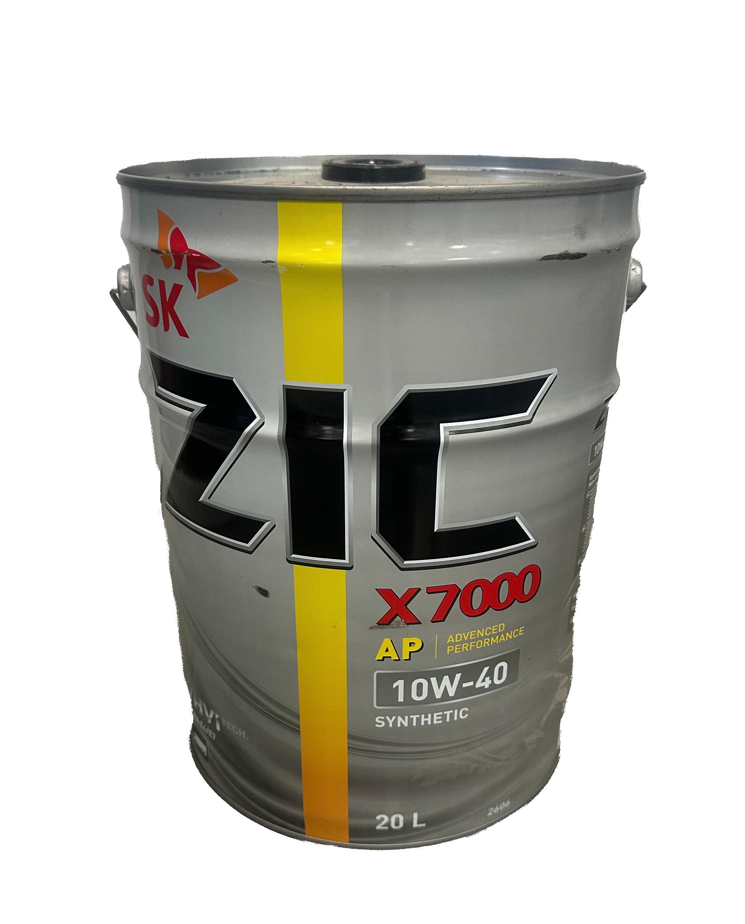 Моторное масло ZIC X7000 10w40 20л