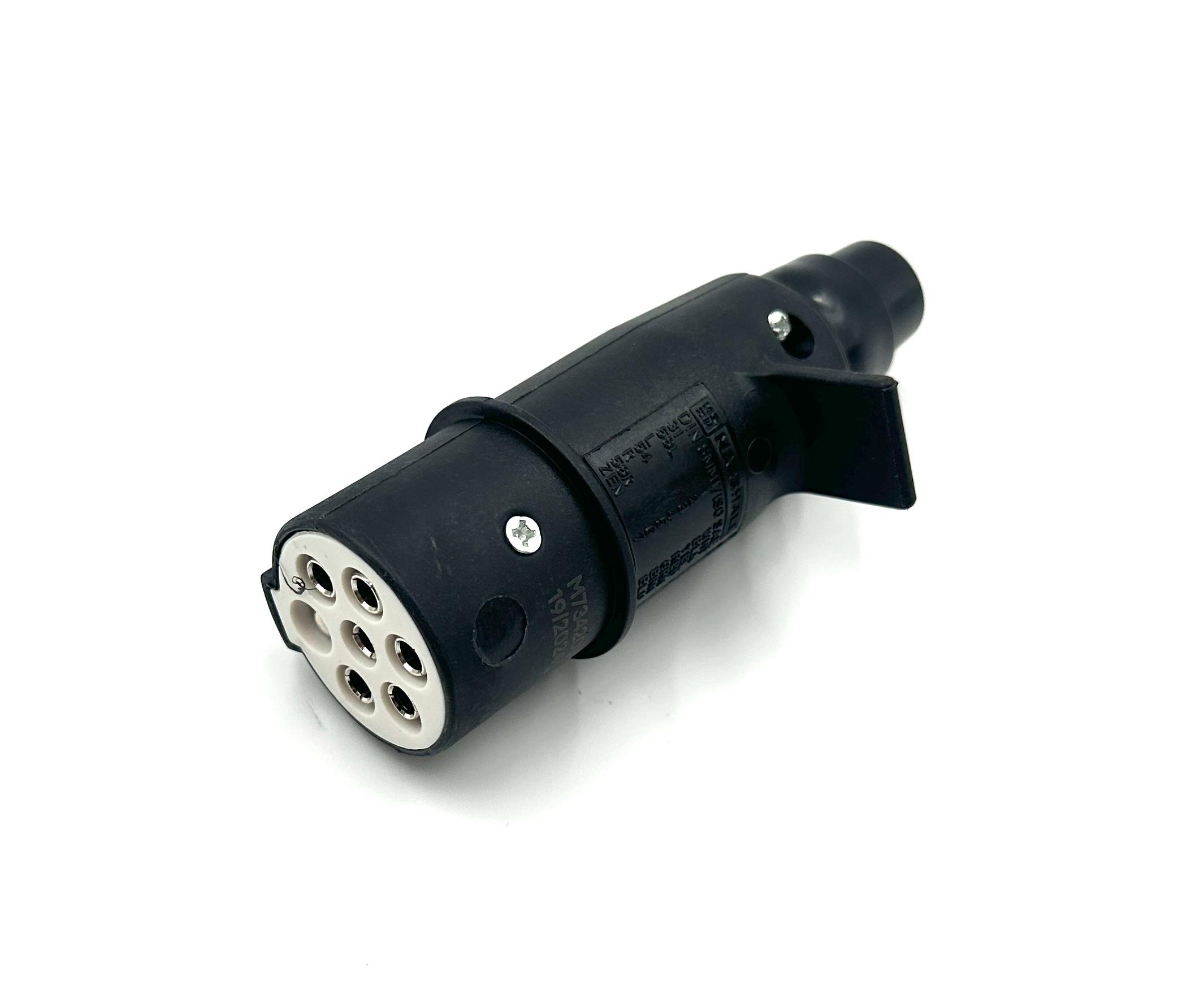 Штекер 7 полюсов, тип S, ISO 3731, пластиковый корпус, винтовой зажим (M7342001)