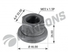 Гайка колесная M22x1.5-10/H26/SW32